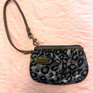 Coach Cheetah Print Wristlet